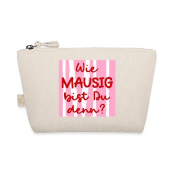Freundschaft Maus Freundin - Bio-Täschchen - Natur - Vorne