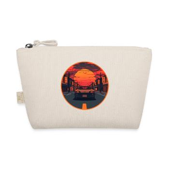 Retro 80er JDM Hatchback Japan Street Emblem - Bio-Täschchen - Natur - Vorne