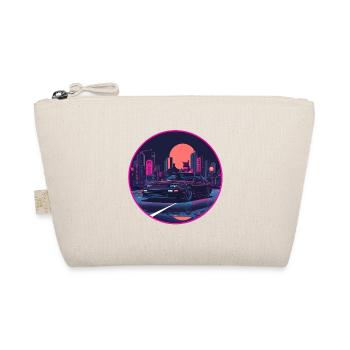 Retro 80er JDM Schrägheck Neon Tokyo Emblem - Bio-Täschchen - Natur - Vorne