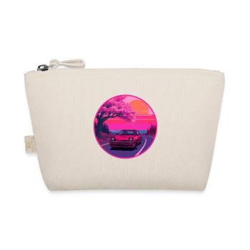 Retro 80er JDM FC Coupé Sakura Sunset Emblem - Bio-Täschchen - Natur - Vorne