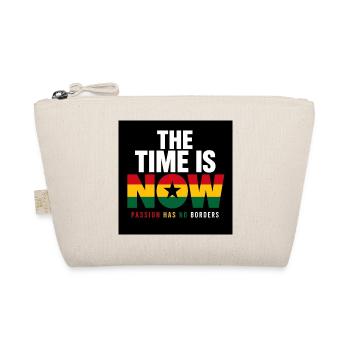 The Time Is Now No Borders - Organic Pouch - nature - Front