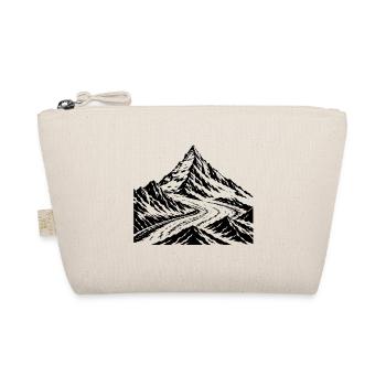 Großglockner graphic in black – more minimalist - Organic Pouch - nature - Front