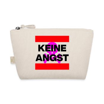 KEINE ANGST NIE WIEDER IST JETZT SKULL PINK NO NZS - Bio-Täschchen - Natur - Vorne