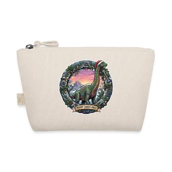 Brachiosaurus Christmas - Organic Pouch - nature - Front