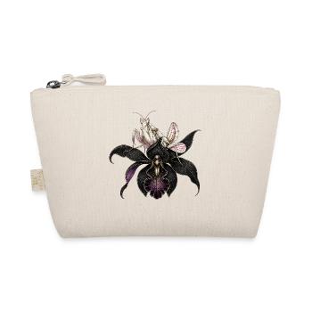 Orchid Mantis & Black Orchid - Organic Pouch - nature - Front