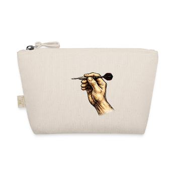 Unerring hand with darts - Organic Pouch - nature - Front