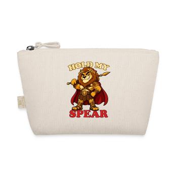 Tiens ma lance Mascotte drôle de gladiateur lion - Trousse biologique - nature - Devant