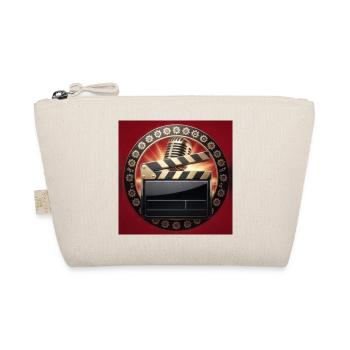 Retro Cinema Clapboard - Organic Pouch - nature - Front
