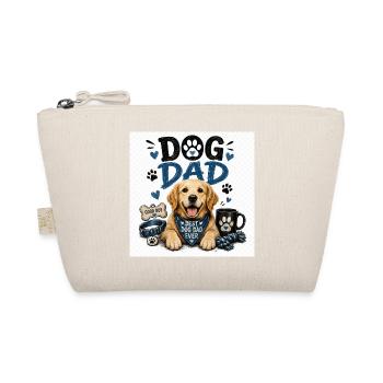 Dog dad design paw love style - Organic Pouch - nature - Front
