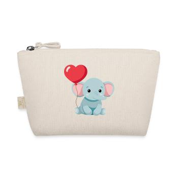 Petit éléphant mignon - Trousse biologique - nature - Devant