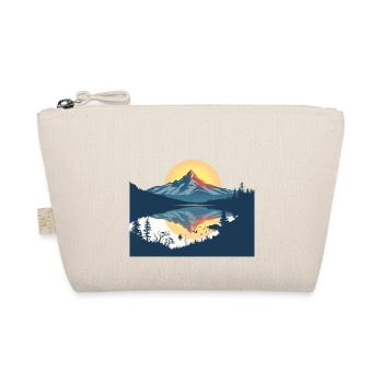 Mountain Lake Sunset Reflection - Organic Pouch - nature - Front