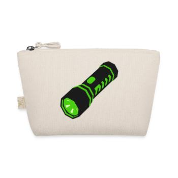 Taschenlampe Licht Icon - Bio-Täschchen - Natur - Vorne