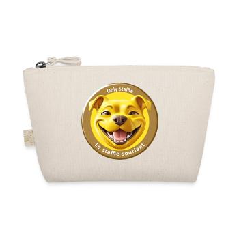 Stafficone Badge simulé souriant - 053c - Trousse biologique - nature - Devant
