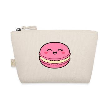 Kawaii Macaron Lächeln Design - Bio-Täschchen - Natur - Vorne