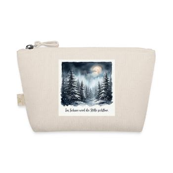 Im Schnee wird die Stille sichtbar – Winterwald  - Bio-Täschchen - Natur - Vorne
