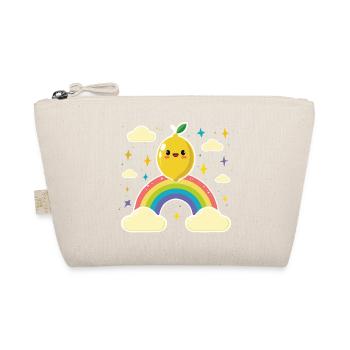 Kawaii Zitronenregenbogen - Bio-Täschchen - Natur - Vorne