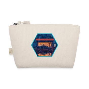 Retro 80er JDM Hatchback Neon Konbini Hex Emblem - Bio-Täschchen - Natur - Vorne