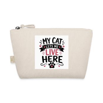 My_cat_live_here - Bio-Täschchen - Natur - Vorne