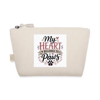 My Heart Belongs to Paws - Bio-Täschchen - Natur - Vorne
