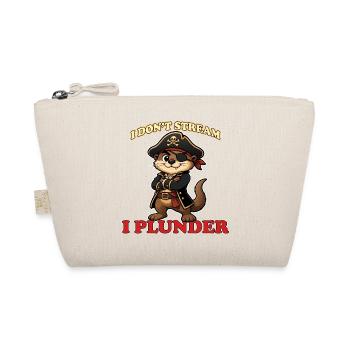 Je ne streame pas, je pille la loutre pirate drôle - Trousse biologique - nature - Devant