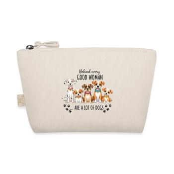 Behind Every Good Woman Are Lots of Dogs - Organic Pouch - nature - Front