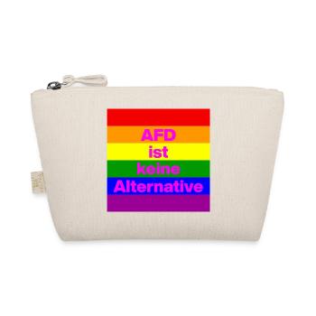 AFD IST KEINE ALTERNATIVE, NO NZS, NO AFD, PINK - Bio-Täschchen - Natur - Vorne