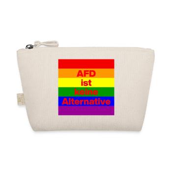 AFD IST KEINE ALTERNATIVE, NO NZS, NO AFD, ROT - Bio-Täschchen - Natur - Vorne