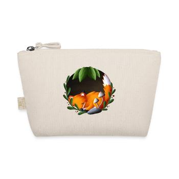 Renard endormi dans le cercle vert - Trousse biologique - nature - Devant