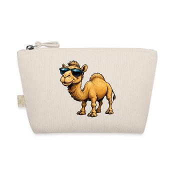 Camel with sunglasses - Organic Pouch - nature - Front