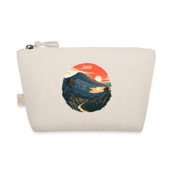 Lombok Volcanic Landscape Sunset - Organic Pouch - nature - Front