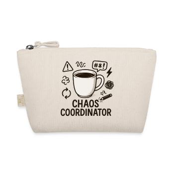 Chaos Coordinator Kaffee: Geschenk für beste Mama - Bio-Täschchen - Natur - Vorne