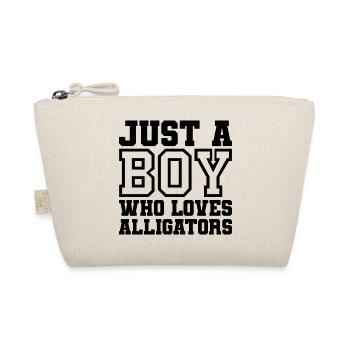 Just A Boy Who Loves Alligators – Alligator Fan De - Trousse biologique - nature - Devant
