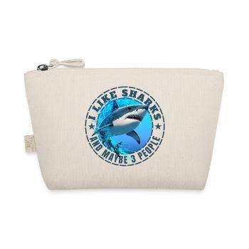 J’AIME LES REQUINS ET PEUT-ÊTRE TROIS PERSONNES - Trousse biologique - nature - Devant