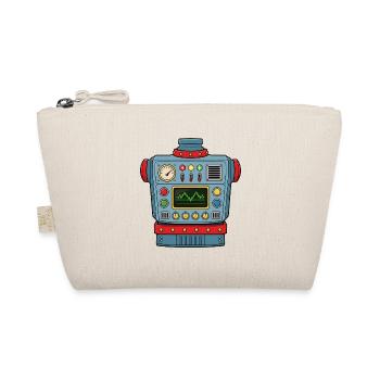 Cool Comic Robot – Futurative Design - Organic Pouch - nature - Front