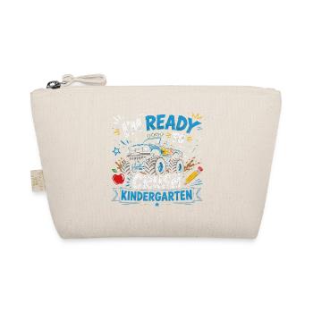 Ich bin bereit, den ersten Kindergartentag der Jungs zu meistern - Bio-Täschchen - Natur - Vorne