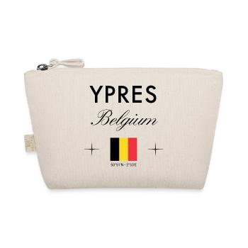Ypres Belgium Coordinates Travel Souvenir - Organic Pouch - nature - Front
