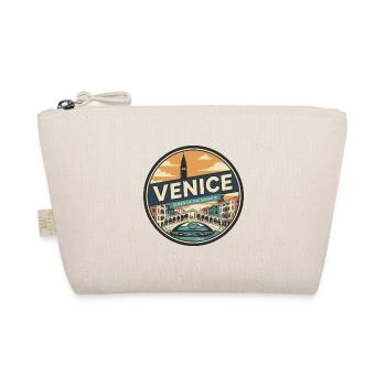 Badge rétro de la gondole du pont Venice Rialto - Trousse biologique - nature - Devant