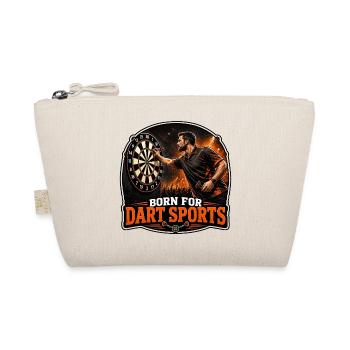 Geboren für Dart- port - Bio-Täschchen - Natur - Vorne