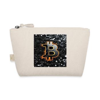 Bitcoin Neon Schaltkreis - Bio-Täschchen - Natur - Vorne