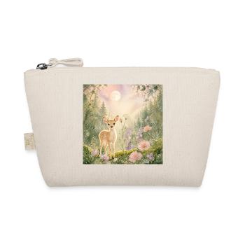 Cute Baby Deer in Enchanted Forest – Whimsical - Bio-Täschchen - Natur - Vorne