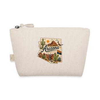 Vintage Arizona Grand Canyon State Art Aufkleber - Bio-Täschchen - Natur - Vorne