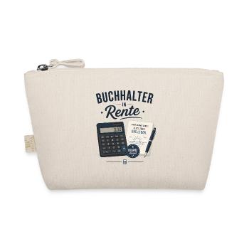 Buchhalter in Rente – Taschenrechner Füller Rente - Bio-Täschchen - Natur - Vorne