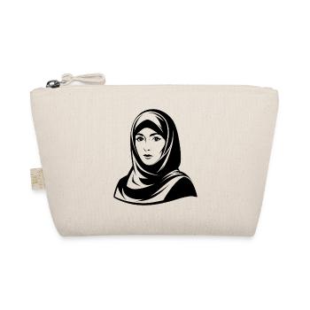 Hijab-Frau - Bio-Täschchen - Natur - Vorne
