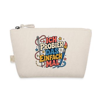 Ich probier das einfach mal - Bio-Täschchen - Natur - Vorne