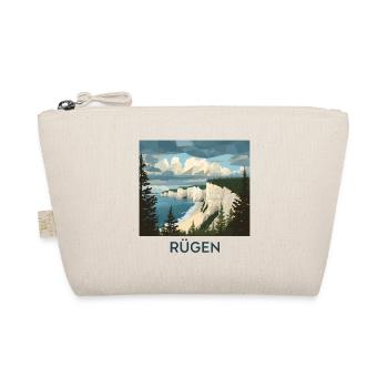 Rügen Kreidefelsen | Vintage Ostsee Poster - Bio-Täschchen - Natur - Vorne