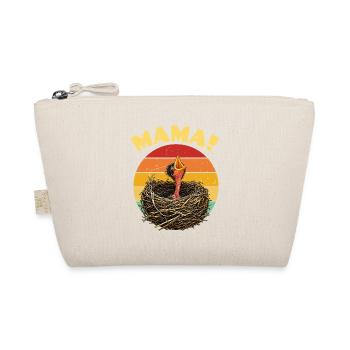 Mama Hatch Nest Retro Sonnenuntergang - Bio-Täschchen - Natur - Vorne