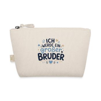 Ich werde ein großer Bruder - Bio-Täschchen - Natur - Vorne