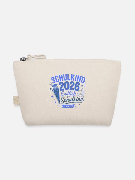 Schulbeginn 2026 Erstklasse - Bio-Täschchen - Natur