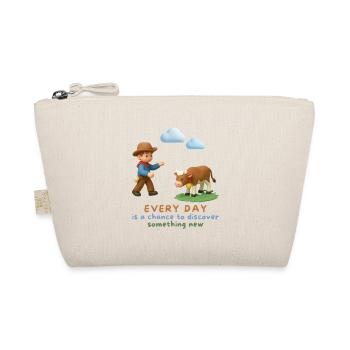 Every day is a chance to discover something new - Organic Pouch - nature - Front