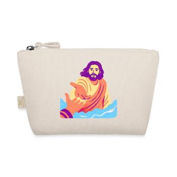 Jesus – Retro Pop Art - Bio-Täschchen - Natur - Vorne